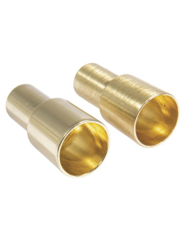 Holder til stearinlys, guld 2,2/1,8x5 cm 2 stk 46694