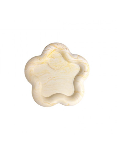 Jesmonite Silikoneform Blomsterformet fad 15,8 cm x 14,9 cm x 1,7 cm -0416