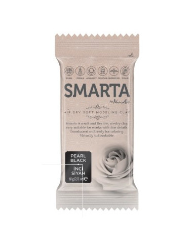 Smarta Glitter sort Ler 60 g