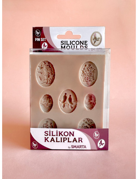 Smarta silikoneform til selvhærdende ler