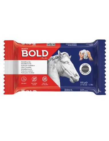 Smarta Bold Selvhærdende ler Antracite 500 g