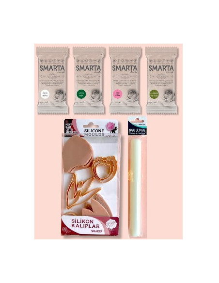 startboks med selvhærdende ler til bonderoser