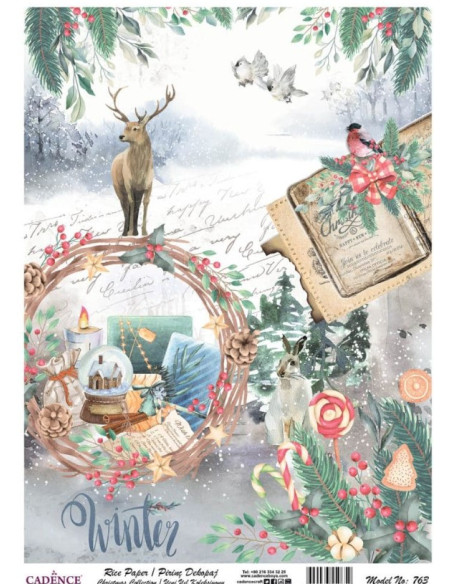 Cadence Rispapir Jul 30x42 cm 763