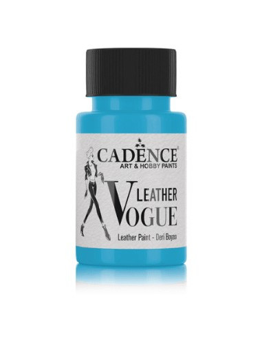 Cadence Vouge lædermaling Lys turkis 50ml 08