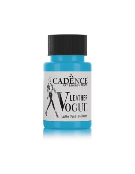 Cadence Vouge lædermaling Lys turkis 50ml 08