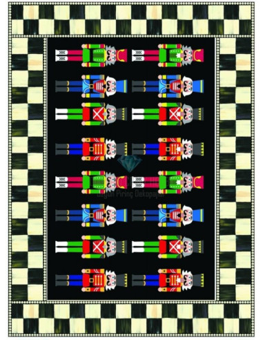 Cadence Rispapir Jul Nødeknækker 30x42 cm 3072