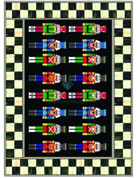 Cadence Rispapir Jul Nødeknækker 30x42 cm 3072