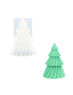 Jesmonite silikoneform Juletræ roterende 11,7cm x 9cm x 7cm 0400