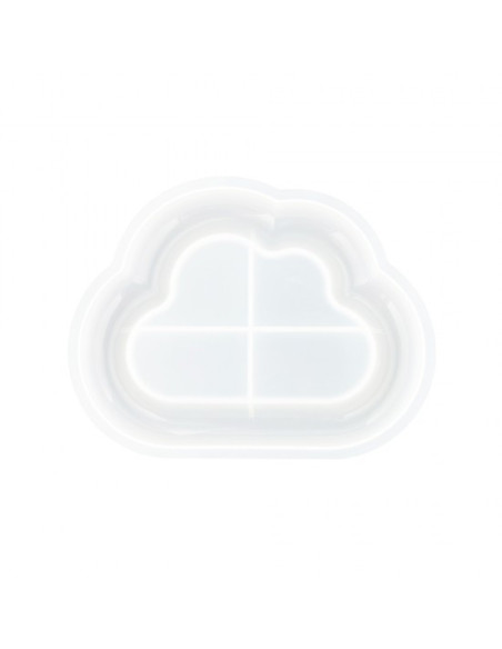 Jesmonite Silikoneform  Skyformet fad 13,8 cm x 17,8 cm x 1,8 cm - 0414