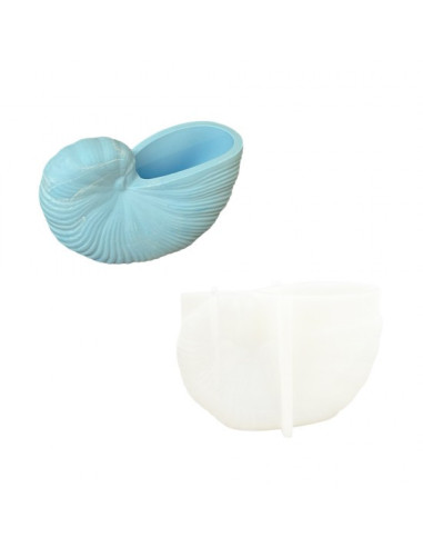 Jesmonite Silikoneform Konkylie 13cm x 7,4cm x 8,1cm 0426