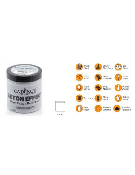 Beton releif pasta 250ml