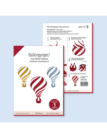 Papermatrix Ballongynge Saml selv kit 3 stk BG17-06  incl lim