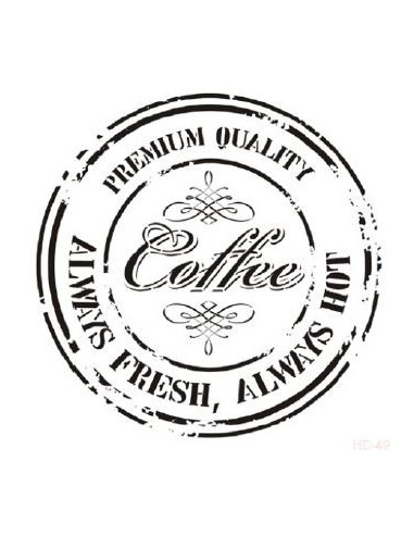 Stencil HD49 Coffee 45x45 cm