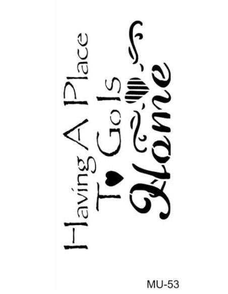 Cadence stencil Home Mu53 10x25 cm