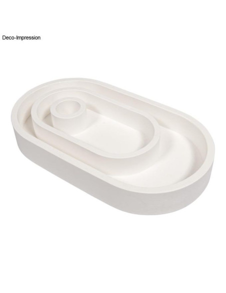 Rayher Silikoneform oval lystage/fad 3 i 1 36165