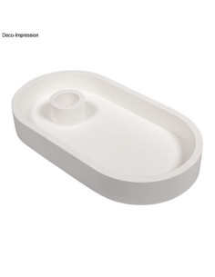 Rayher Silikoneform oval lystage/fad 3 i 1 36165 2