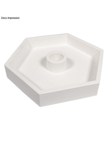 Rayher Silikoneform lysestage sekskant 3 i 1 36167