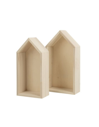 Trærammehuse 2 stk FSC 17x9x4cm+15x7,5x4cm 62695