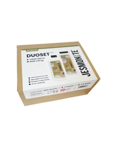 Jesmonite sæt AC100 med 500 ml akrylvæske og 1250 g pulver