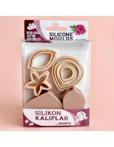 silikoneform til rosen blade
