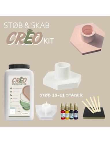 Creo støbekit lysestage