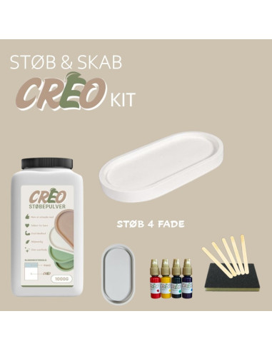 Creo støbekit oval fad (36126)