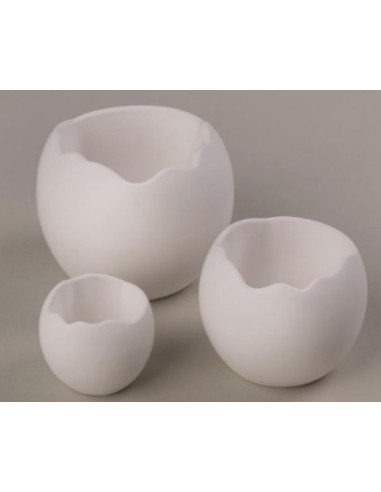 Silikoneform formet som æggeskaller