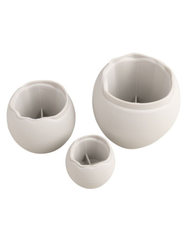 Silikoneform formet som æggeskaller