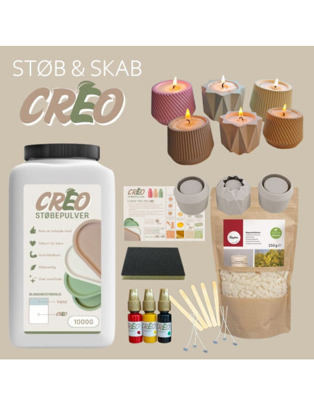 Creo krukker med lys Startboks