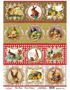 Rispapir bruges til decoupage på emner du vil dekorerer