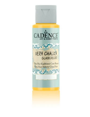 Cadence very chalky glass decor 1338 yellow