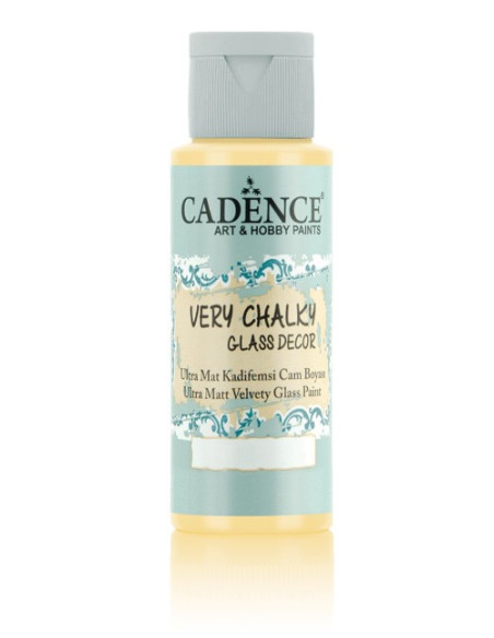 Cadence very chalky glass decor 1336 Vanilla yellow