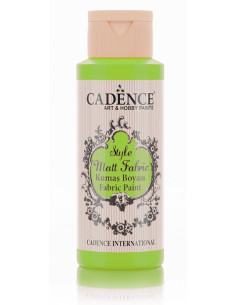 Cadence Style matt fabric paint 645 Pistaicho Green