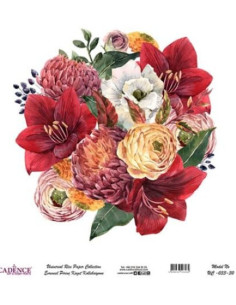 Decoupage-rispapir fra Cadence bruges til dekoration