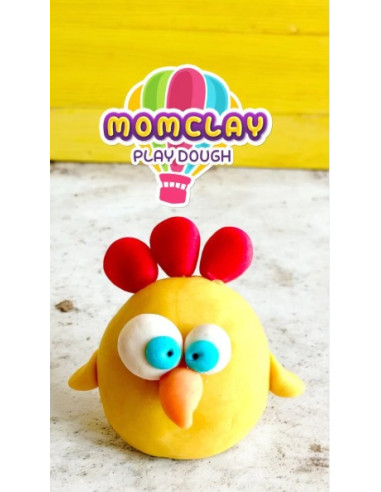 Momclay fra Smarta er et sæt med seks farverige modellervokser