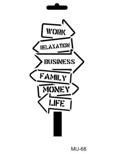 genanvendelig skabelon til dekoration på alle flader