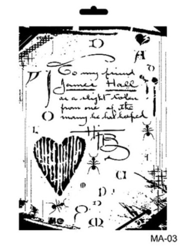 Kvalitets stencil i god kvalitet fra Cadence. A4 størrelse