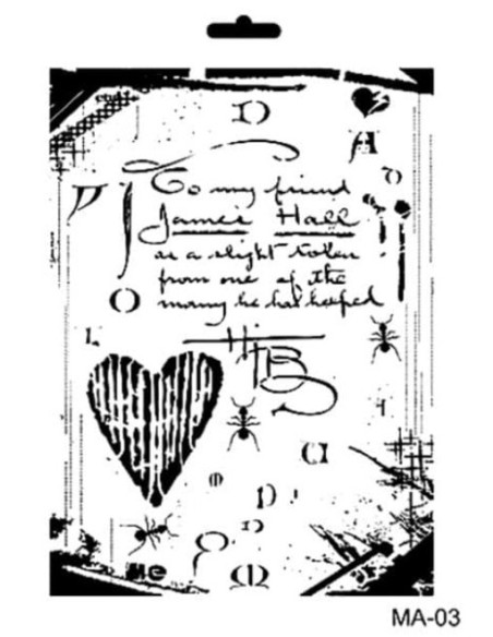 Kvalitets stencil i god kvalitet fra Cadence. A4 størrelse