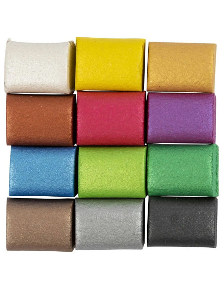 Høj farvepigmentering i disse metallic akvarelfarver