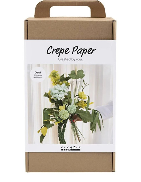 Crepepapir blomster i alle farver og størrelser