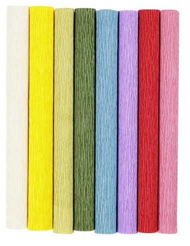 Den crepede overflade giver et naturligt udtryk til smukke crepeblomst