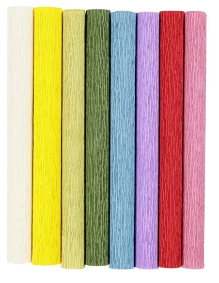 Den crepede overflade giver et naturligt udtryk til smukke crepeblomst