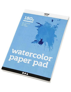 Akvarelblok i A5 størrelse til kreative projekter