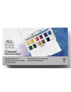 Winsor Newton Cotman watercolour pocket box plus 12 farver 0390373 2