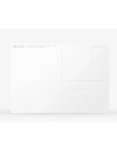 God akvarelblok formet som postkort på bagsiden fra Winsor og Newton