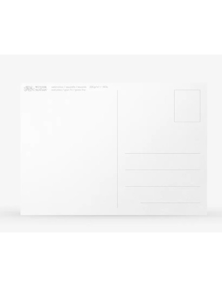 God akvarelblok formet som postkort på bagsiden fra Winsor og Newton