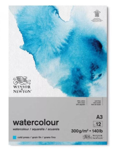 Koldpresset akvarelpapir – 25 % bomuld Let tekstureret kvalitetsark, i