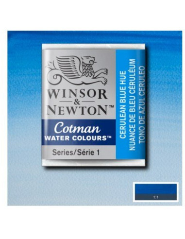 Winsor Newton Cotman Akvarel 1/2 pan Cerulean Blue Hue 139