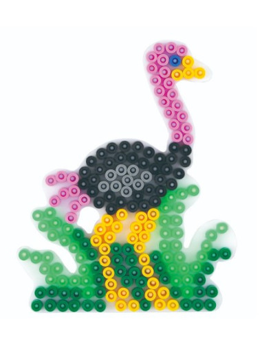 Lav en sjov struds med hama rørperler - giv kreativiten fri