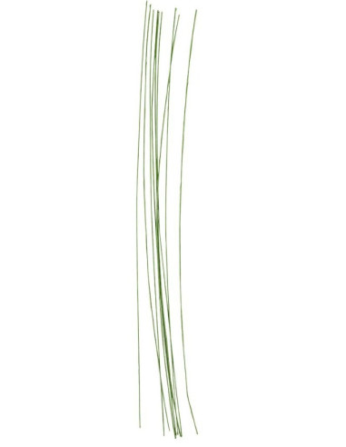 Blomstertråde med grønt papir til smukke crepeblomster